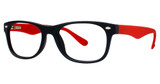 Modern Plastics II Eyeglasses Equal black/red