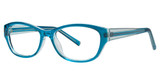 Modern Plastics I Eyeglasses Amber teal/crystal