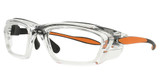 Hudson Optical Eyeglasses H1 Clear with Orange