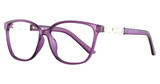 Affordable Designs Eyeglasses Pam Violet Silver