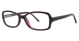 Gloria by Gloria Eyeglasses Gloria By Gloria Vanderbilt 4035 Black Burgundy/239