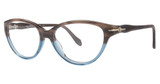 Leon Max Eyeglasses Leon Max 4018 Brn Teal Fade/171