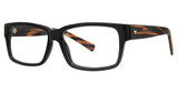 Parade Eyeglasses 1727 Black/Brown Stript