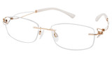 Line Art Eyeglasses XL 2063 Gold/GP