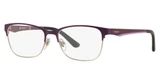 Vogue® Eyeglasses VO3940 TOP BRUSHED PLUM/SILVER/965S