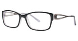 Vavoom/Vivian Morgan Eyeglasses 8048 Black/White