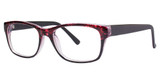 Modern Plastics I Eyeglasses Floral burgundy/black