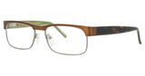 Hudson Optical Eyeglasses DGXL9 Brown