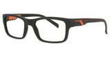 Hudson Optical Eyeglasses H9 Black with Orange/BLKO