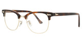 Art-Craft Eyeglasses Clubman Front Gold Fronts/Amber Tops-Temples/72158