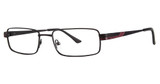 Modern Times Eyeglasses Arena matte black/burgundy