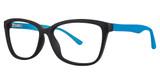 Modern Plastics II Eyeglasses Appreciate black matte sky blue