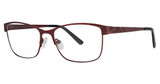 Genevieve Paris Design Eyeglasses Enduring matte burgundy
