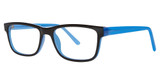 Value Eyeglasses SOHO 1028 Black/Blue With Blue Temples