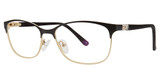 Genevieve Boutique Eyeglasses Eloquent matte black/ gold
