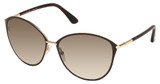 Tom Ford Eyeglasses FT0320 shiny rose gold / gradient brown/28F