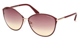 Tom Ford Eyeglasses FT0320 shiny bordeaux / gradient bordeaux/69T
