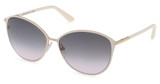 Tom Ford Eyeglasses FT0320 ivory / gradient smoke/25B