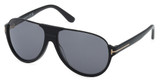 Tom Ford Eyeglasses FT0334 shiny black / smoke polarized/01D