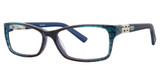 Vavoom/Vivian Morgan Eyeglasses 8073 Turquoise Snake