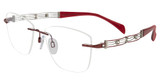 Line Art Eyeglasses XL 2107 Red/RE