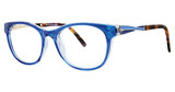 Gloria by Gloria Eyeglasses Gloria By Gloria Vanderbilt 4055 Navy/300