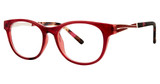 Gloria by Gloria Eyeglasses Gloria By Gloria Vanderbilt 4055 Burgundy/77