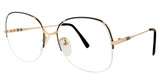 Elan Collection Eyeglasses 42 Blue/Gold