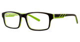Shaquille O'Neal Eyeglasses Shaquille O'Neal 507Z Black Green/232