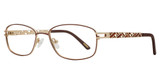 Mademoiselle Eyeglasses MADEMOISELLE MM9265 Mocha/Gold/C2
