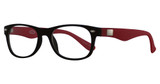 Chlogan Eyewear Eyeglasses Aura 1722 Black/ Red