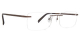 Totally Rimless Eyeglasses TR 261 Accolade Brown/BRWN