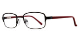 Eye Q Eyewear Eyeglasses SW525 Black/BLACK/RED