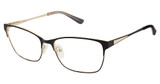 Nicole Miller Eyeglasses Glenmore Black/Gold/C01