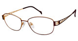 STEPPER Eyeglasses 50159 SI BURGUNDY F082/ROS