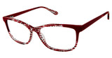 Lulu Guinness Eyeglasses L211 Red/RED