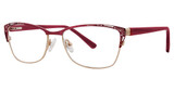Modz Titanium Eyeglasses Countess matte burgundy/black