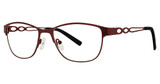 Modern Times Eyeglasses Graceful matte burgundy