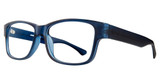 Affordable Designs Eyeglasses Ike Navy Blue