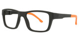 Hudson Optical Eyeglasses EL6 Black With Orange/BLKO