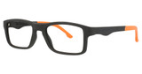 Hudson Optical Eyeglasses VL11 Black With Orange/BLKO