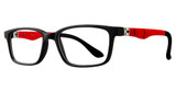Zimco Eyeglasses RTOO 405 Black/Red Rubber