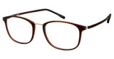 VÄRi Eyeglasses VR16 Brown Tran/Gold Bridg/C35