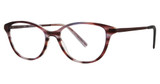 Deja Vu Eyeglasses 9016 Burgundy