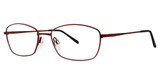 Modern Metals Eyeglasses Debbie Matte Burgundy