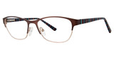 Genevieve Boutique Eyeglasses Sublime Matte Brown/Gold