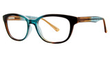 Modern Plastics II Eyeglasses Liquid Mocha/Teal