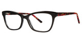 Genevieve Paris Design Eyeglasses Gypsy Black/Burgundy