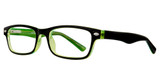 Global Optique Eyeglasses KP520 BLACK/GREEN