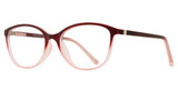 Global Optique Eyeglasses LP032 MATTE BURGUNDY